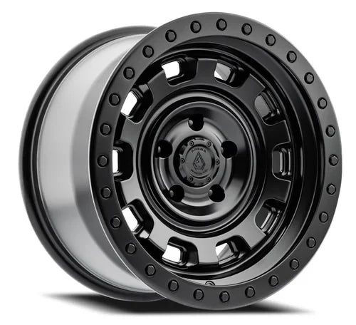 17x9 arena wheel a112 gunner satin black wheel 6x5.5 bolt pattern 12mm offset