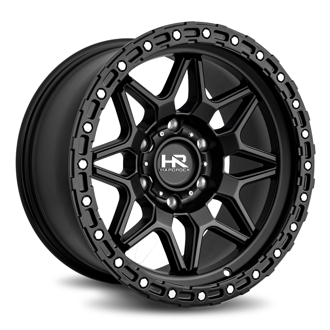 17x9 Hardrock Offroad H105 H105 Matte Black Wheel 6x5.5 Bolt Pattern -12mm Offset
