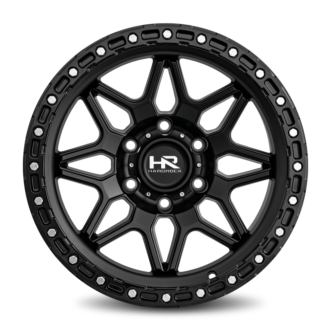 17x9 Hardrock Offroad H105 H105 Matte Black Wheel 6x5.5 Bolt Pattern -12mm Offset