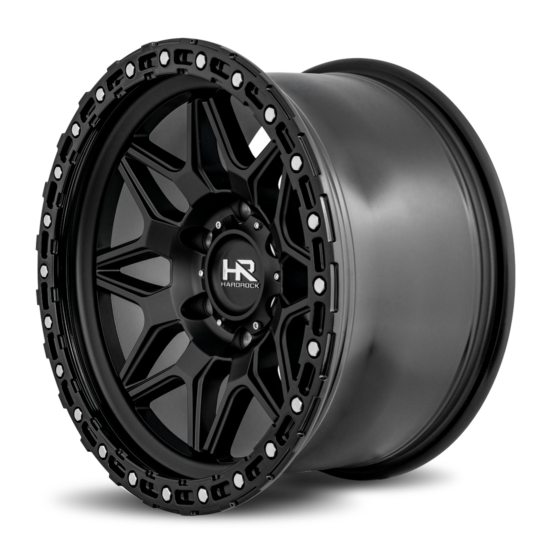 17x9 Hardrock Offroad H105 H105 Matte Black Wheel 6x5.5 Bolt Pattern 1mm Offset