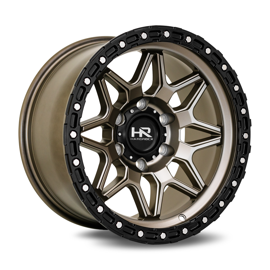 17x9 Hardrock Offroad H105 H105 Matte Bronze Wheel 6x5.5 Bolt Pattern 1mm Offset
