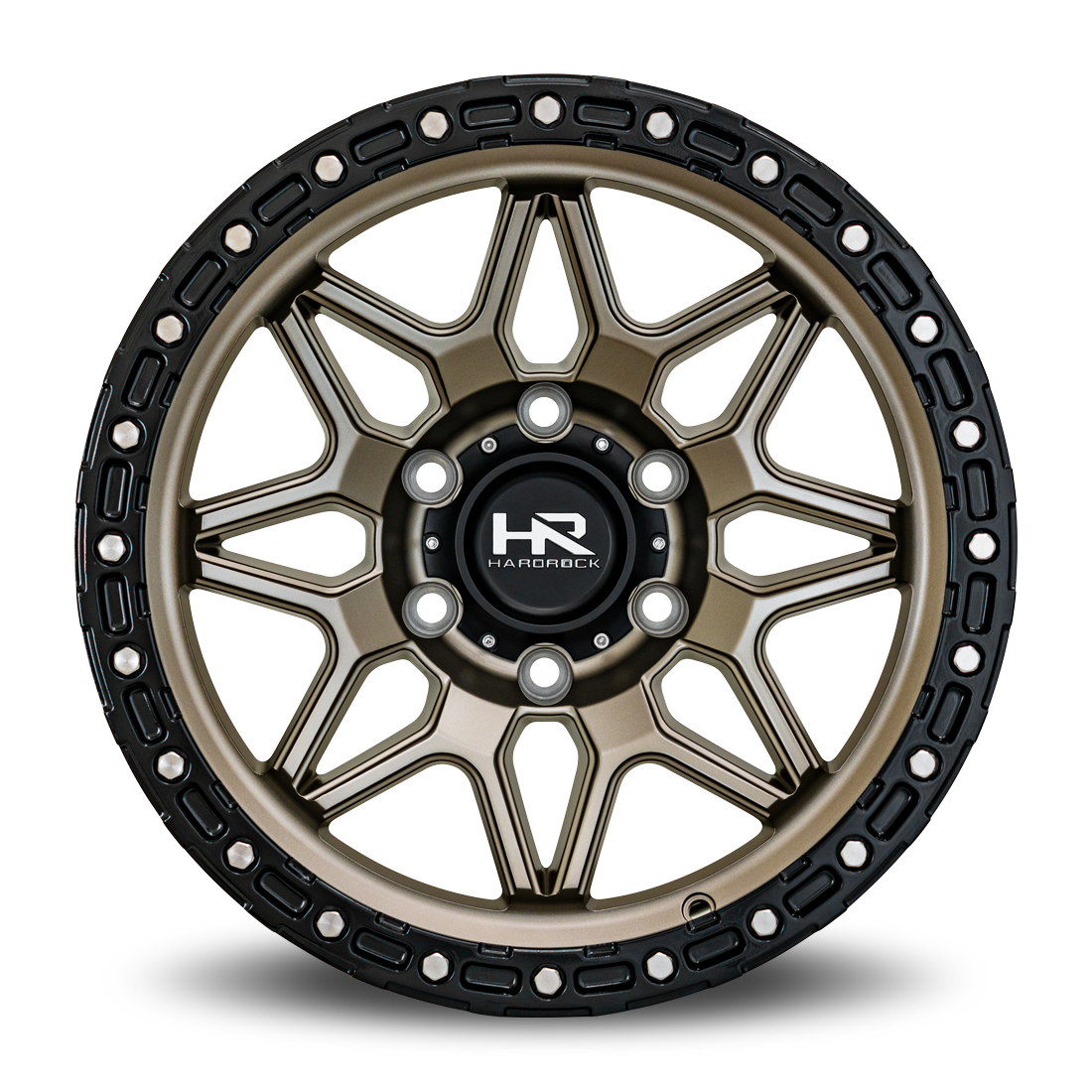 17x9 Hardrock Offroad H105 H105 Matte Bronze Wheel 6x5.5 Bolt Pattern 1mm Offset
