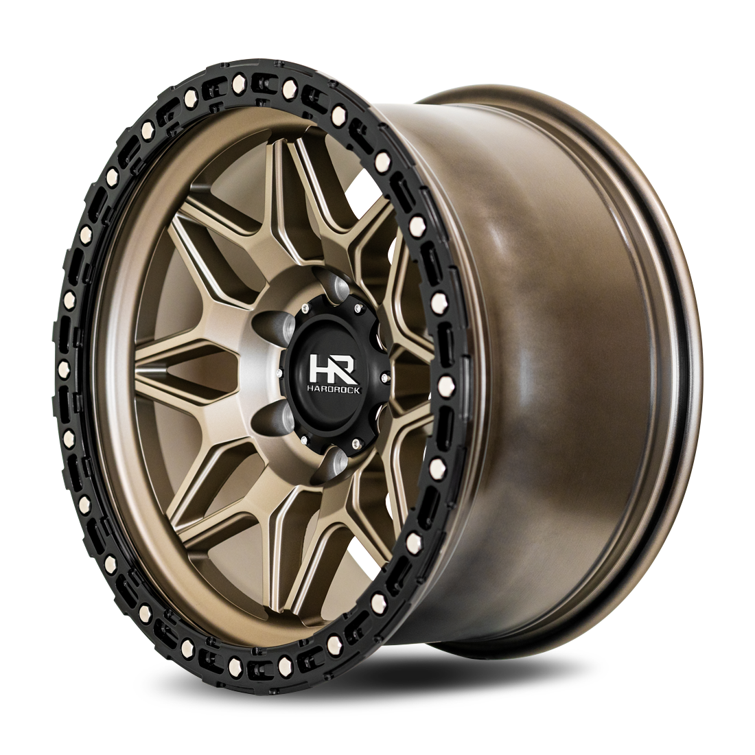 17x9 Hardrock Offroad H105 H105 Matte Bronze Wheel 6x5.5 Bolt Pattern 1mm Offset