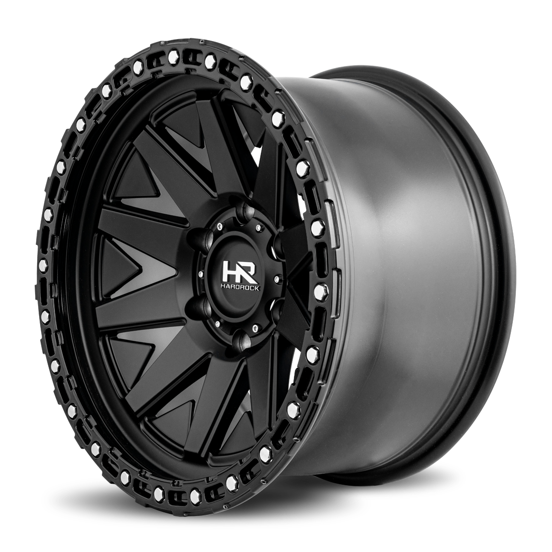 17x9 Hardrock Offroad H106 H106 Matte Black Wheel 6x5.5 Bolt Pattern -12mm Offset