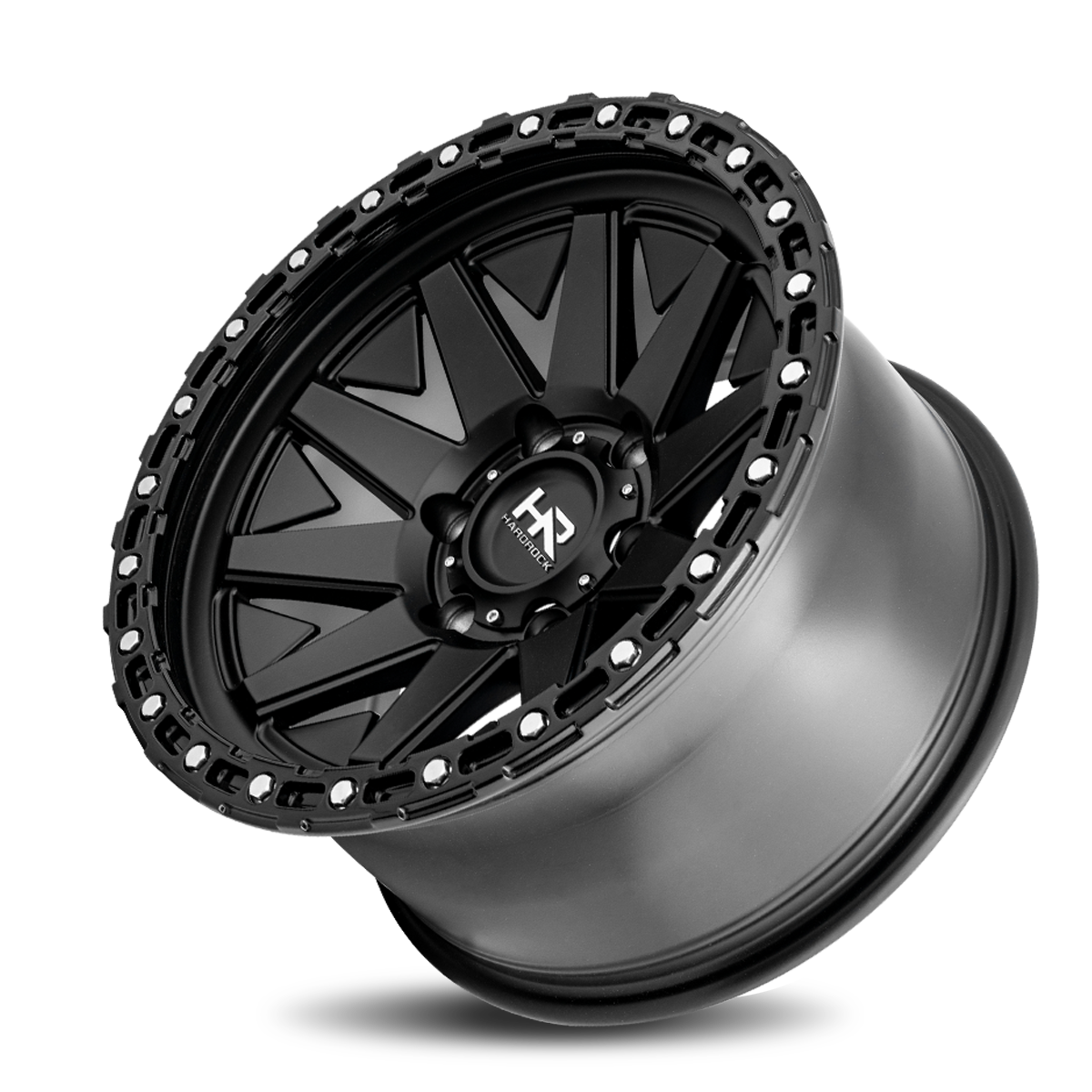 17x9 Hardrock Offroad H106 H106 Matte Black Wheel 6x5.5 Bolt Pattern -12mm Offset