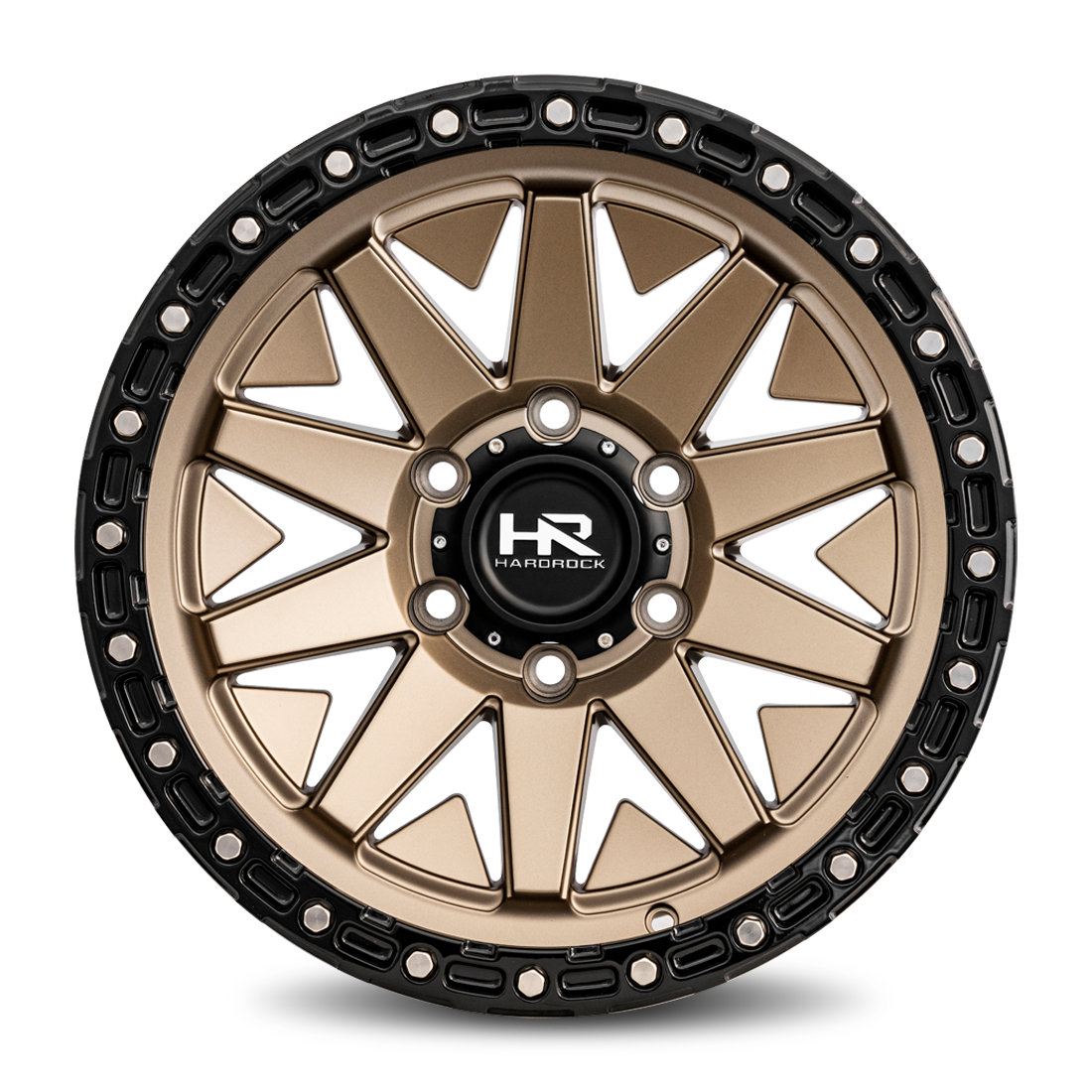 17x9 Hardrock Offroad H106 H106 Matte Bronze Wheel 6x5.5 Bolt Pattern 1mm Offset