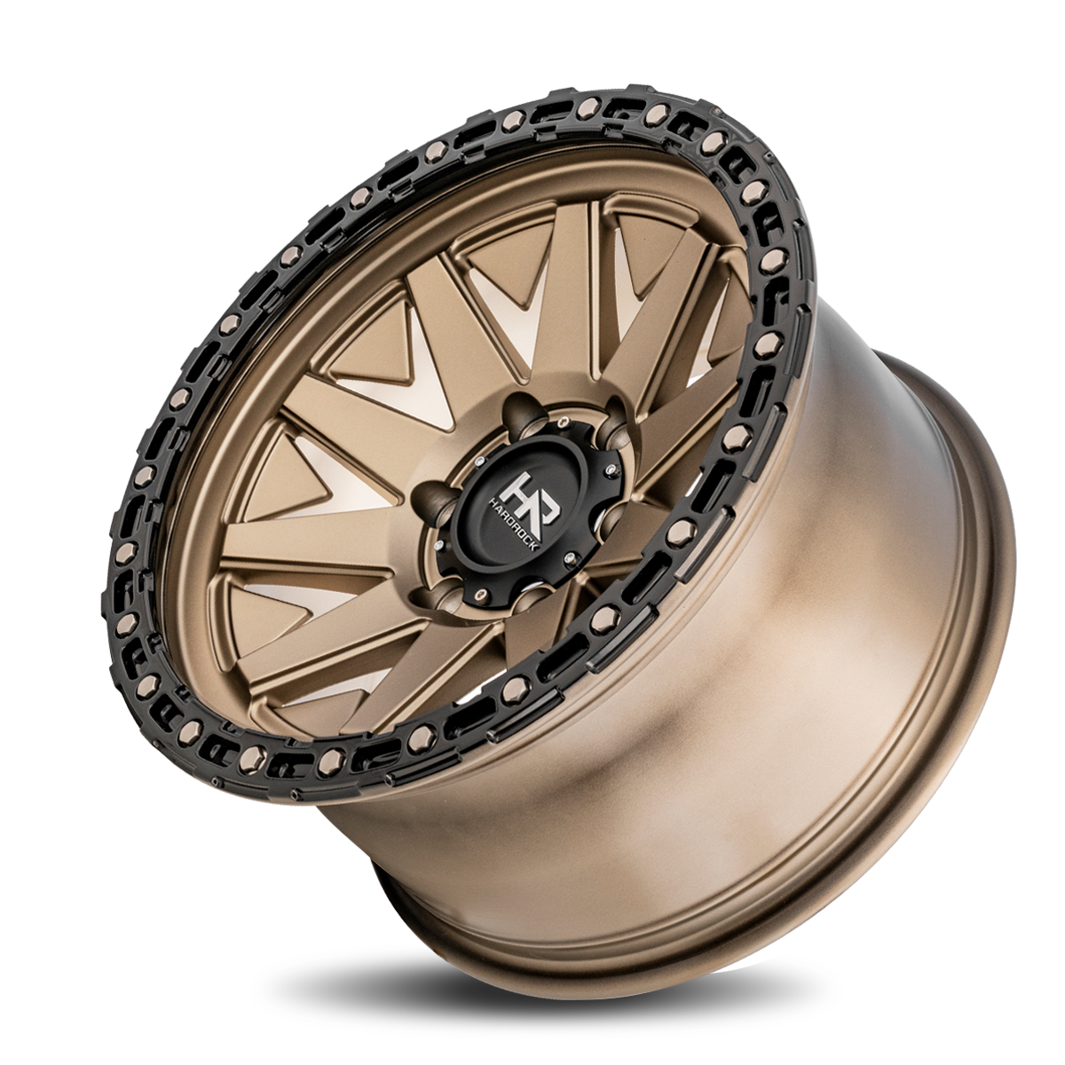 17x9 Hardrock Offroad H106 H106 Matte Bronze Wheel 6x5.5 Bolt Pattern -12mm Offset