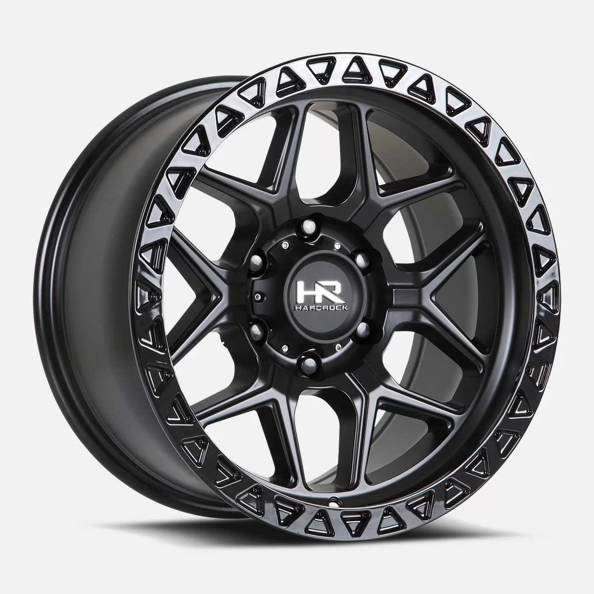 17x9 Hardrock Offroad H107 H107 Matte Black Wheel 6x5.5 Bolt Pattern -12mm Offset