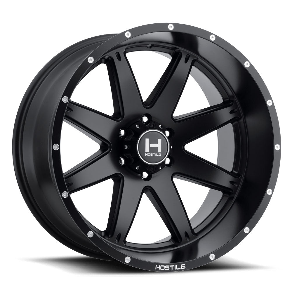 20x10 hostile wheels h109 alpha asphalt wheel 6x5.5 bolt pattern 19mm offset