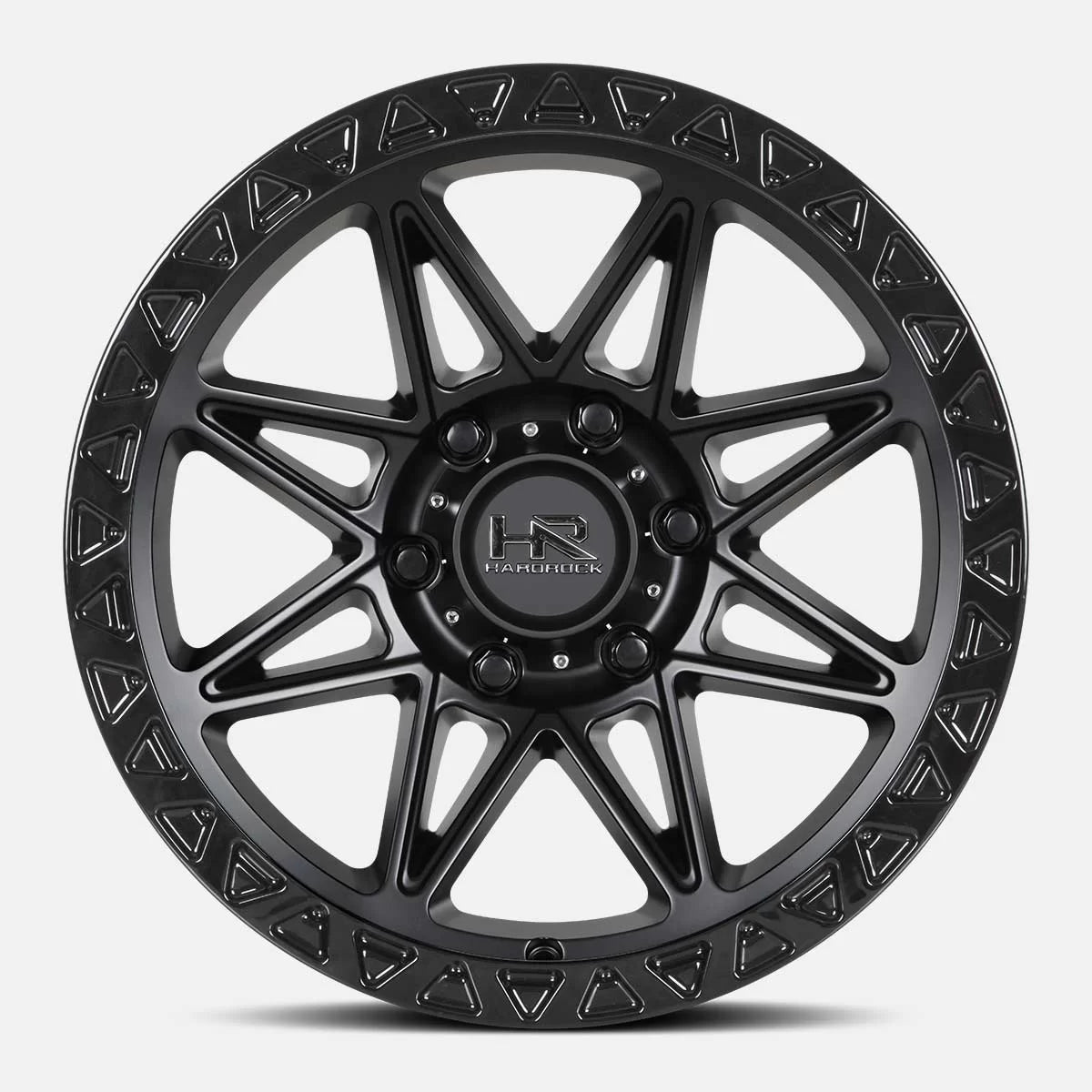 17x9 Hardrock Offroad H109 H109 Matte Black Wheel 6x5.5 Bolt Pattern 1mm Offset