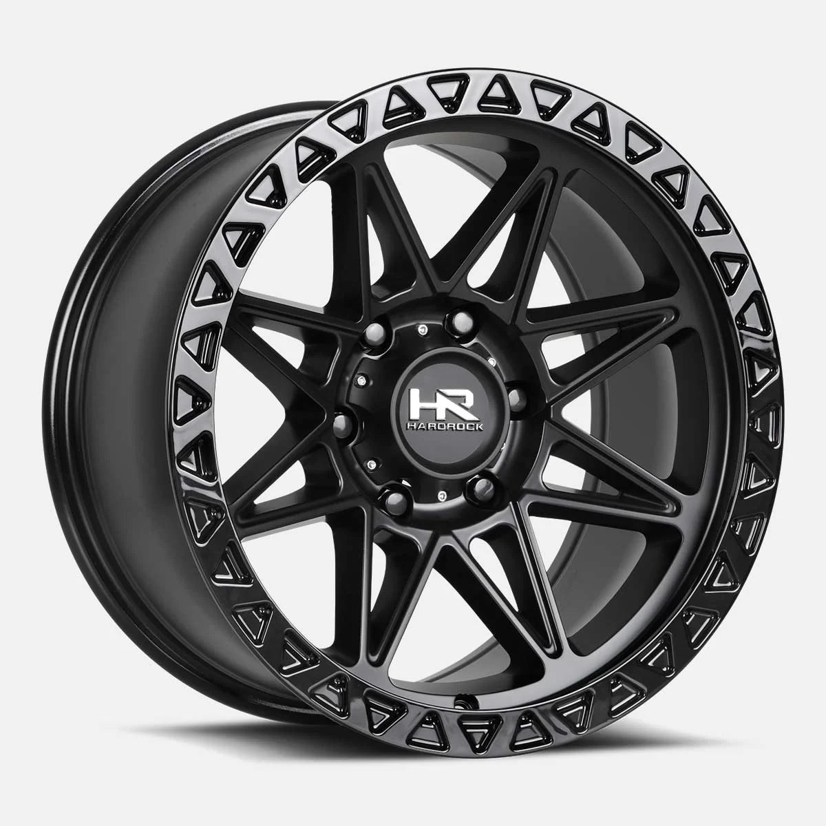17x9 Hardrock Offroad H109 H109 Matte Black Wheel 6x5.5 Bolt Pattern 1mm Offset