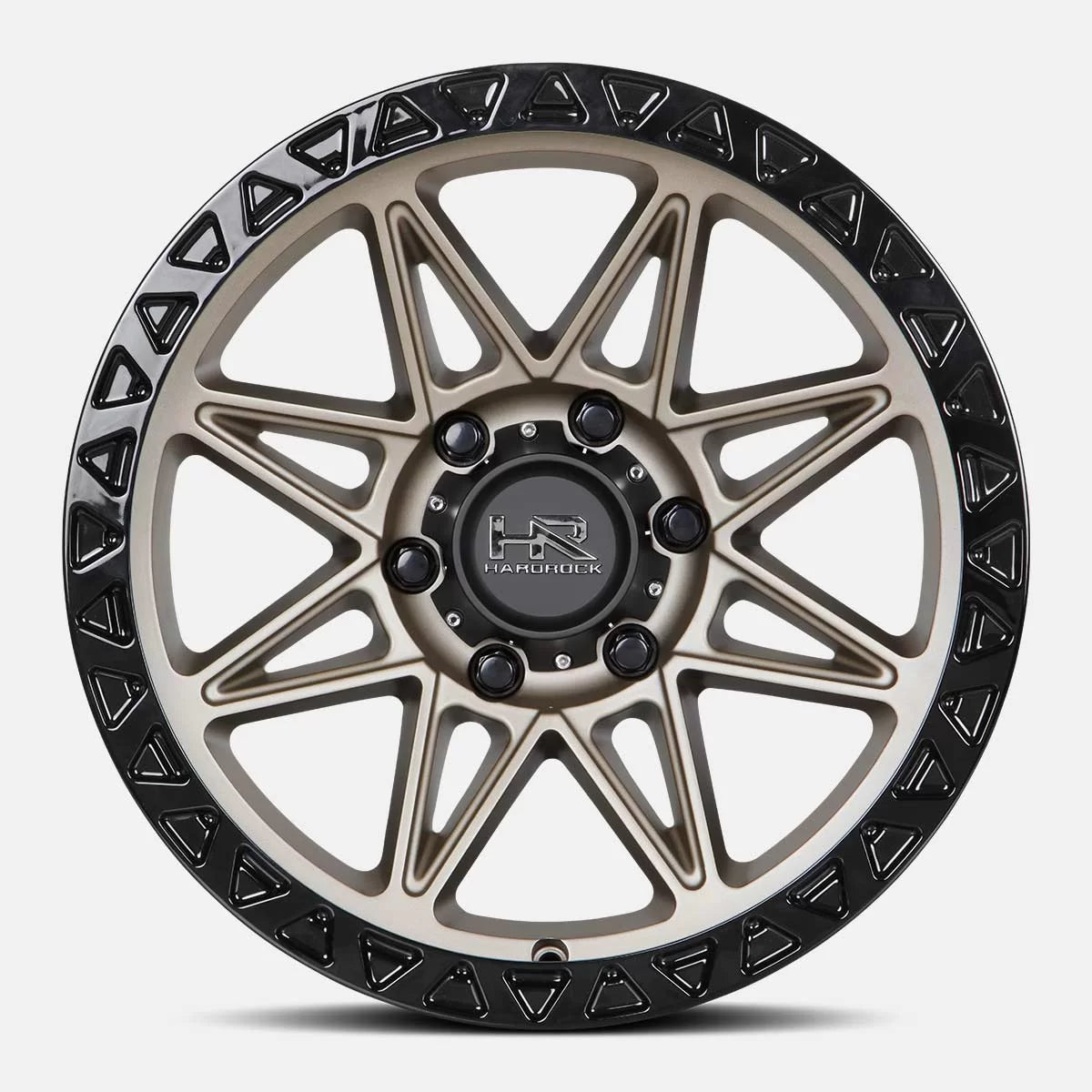 17x9 Hardrock Offroad H109 H109 Matte Bronze Wheel 6x5.5 Bolt Pattern -12mm Offset