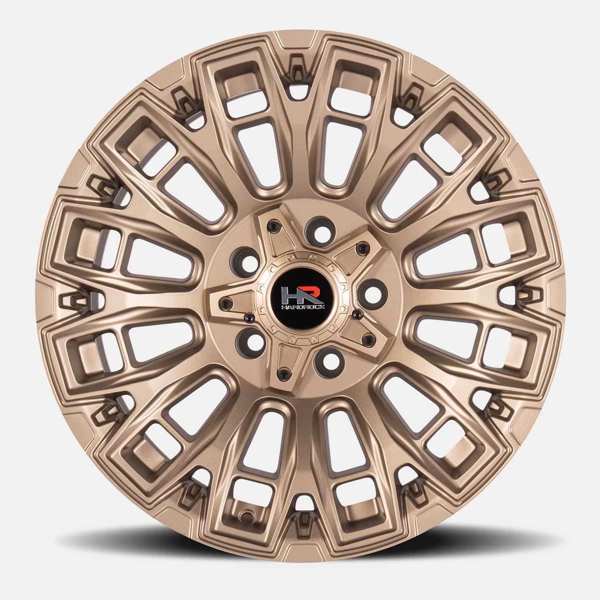 20x10 Hardrock Offroad H110 H110 Satin Bronze Wheel 6x5.5 Bolt Pattern -19mm Offset
