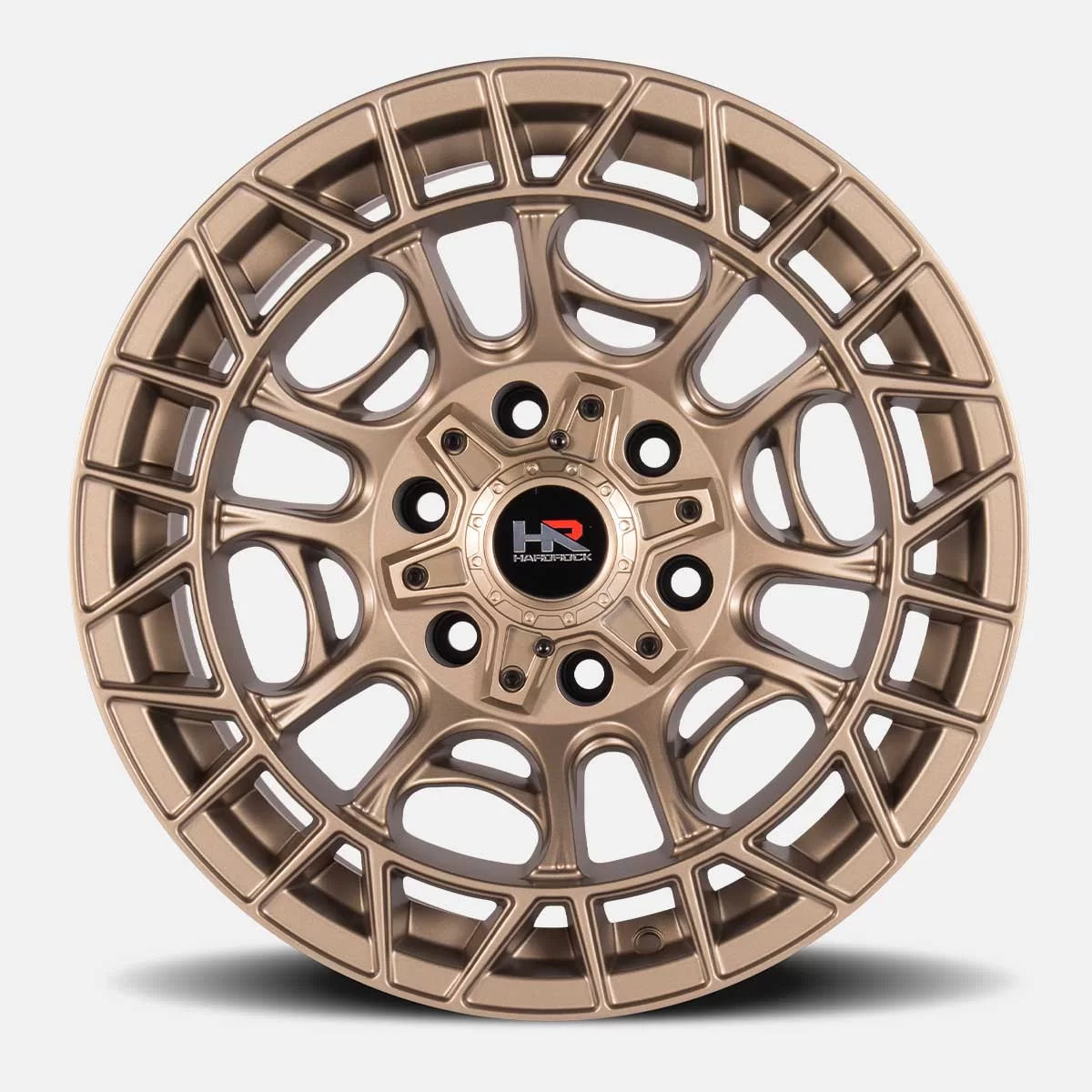20x10 Hardrock Offroad H111 H111 Satin Bronze Wheel 6x5.5 Bolt Pattern -19mm Offset