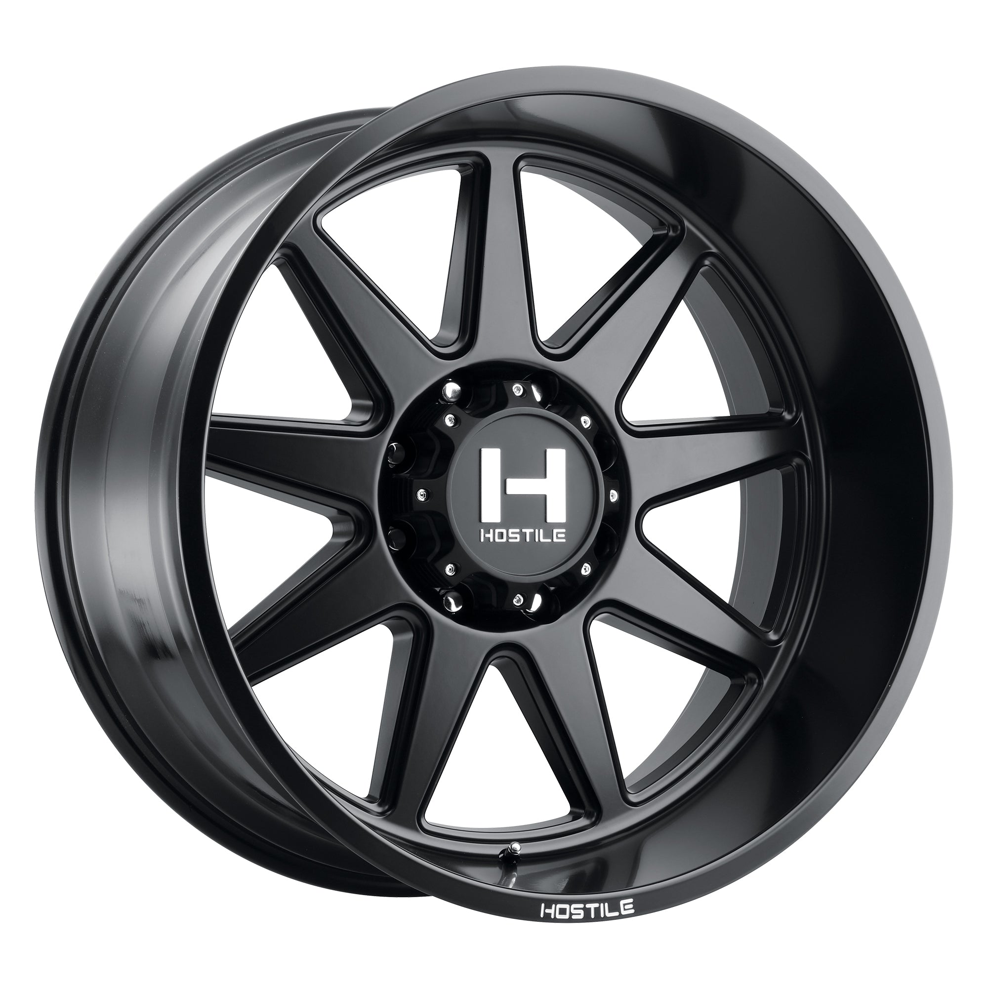 26x12 Hostile Omega H121 Satin Black Wheel 6x5.5 Bolt Pattern -44mm Offset