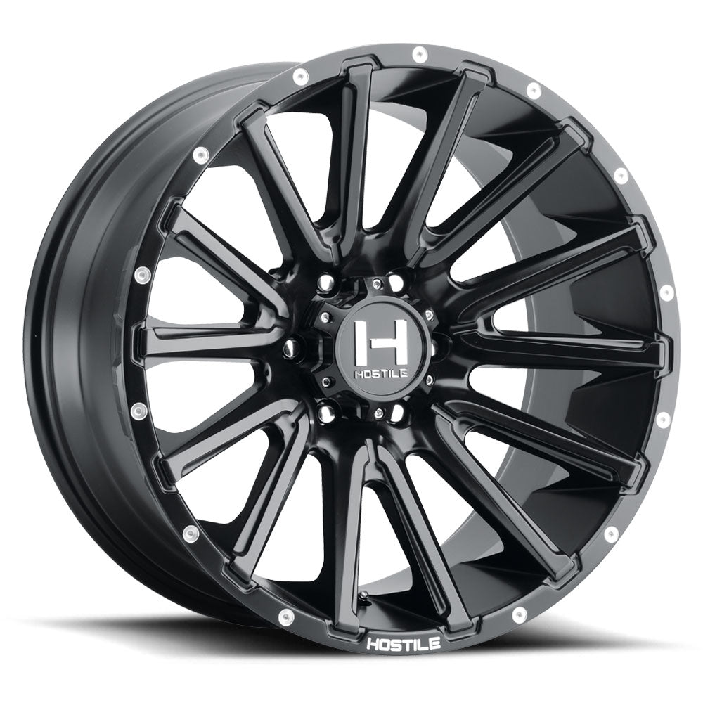 20x12 hostile wheels h123 typhoon asphalt wheel 6x5.5 bolt pattern 44mm offset