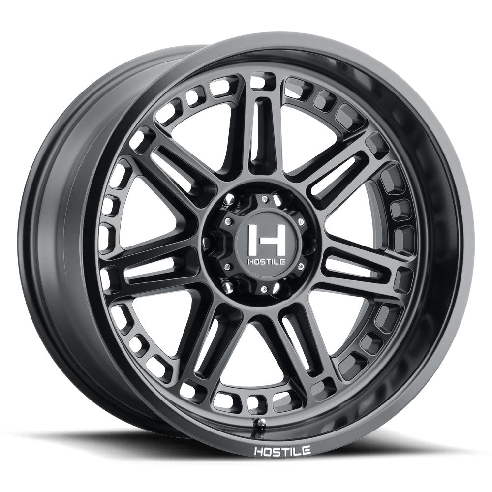 20x12 hostile wheels h124 lunatic asphalt wheel 6x5.5 bolt pattern 44mm offset