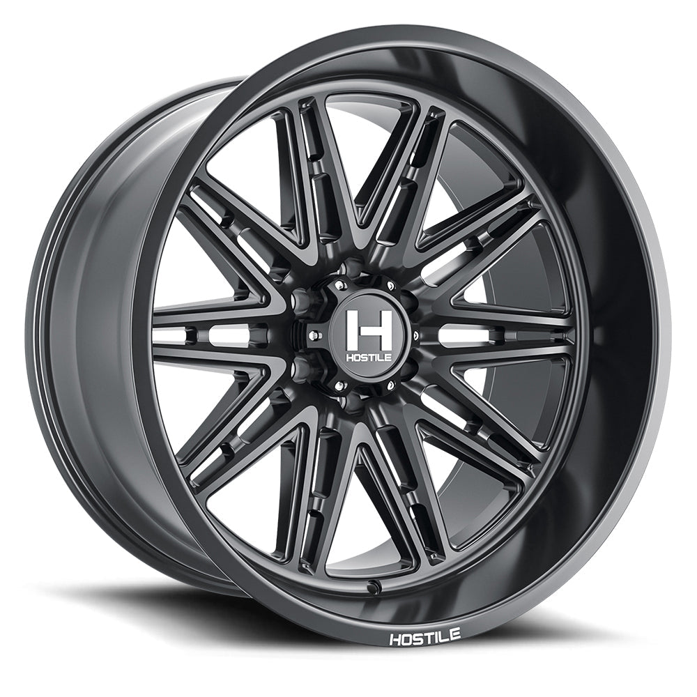 20x10 hostile wheels h126 maniac asphalt wheel 6x5.5 bolt pattern 19mm offset