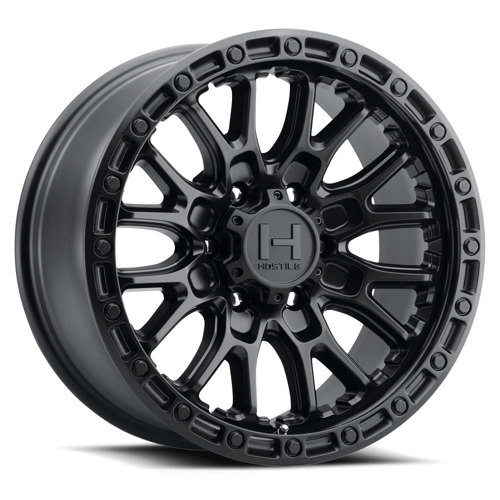 17x9 hostile wheels h135 ridgecrest asphalt wheel 6x5.5 bolt pattern 0mm offset