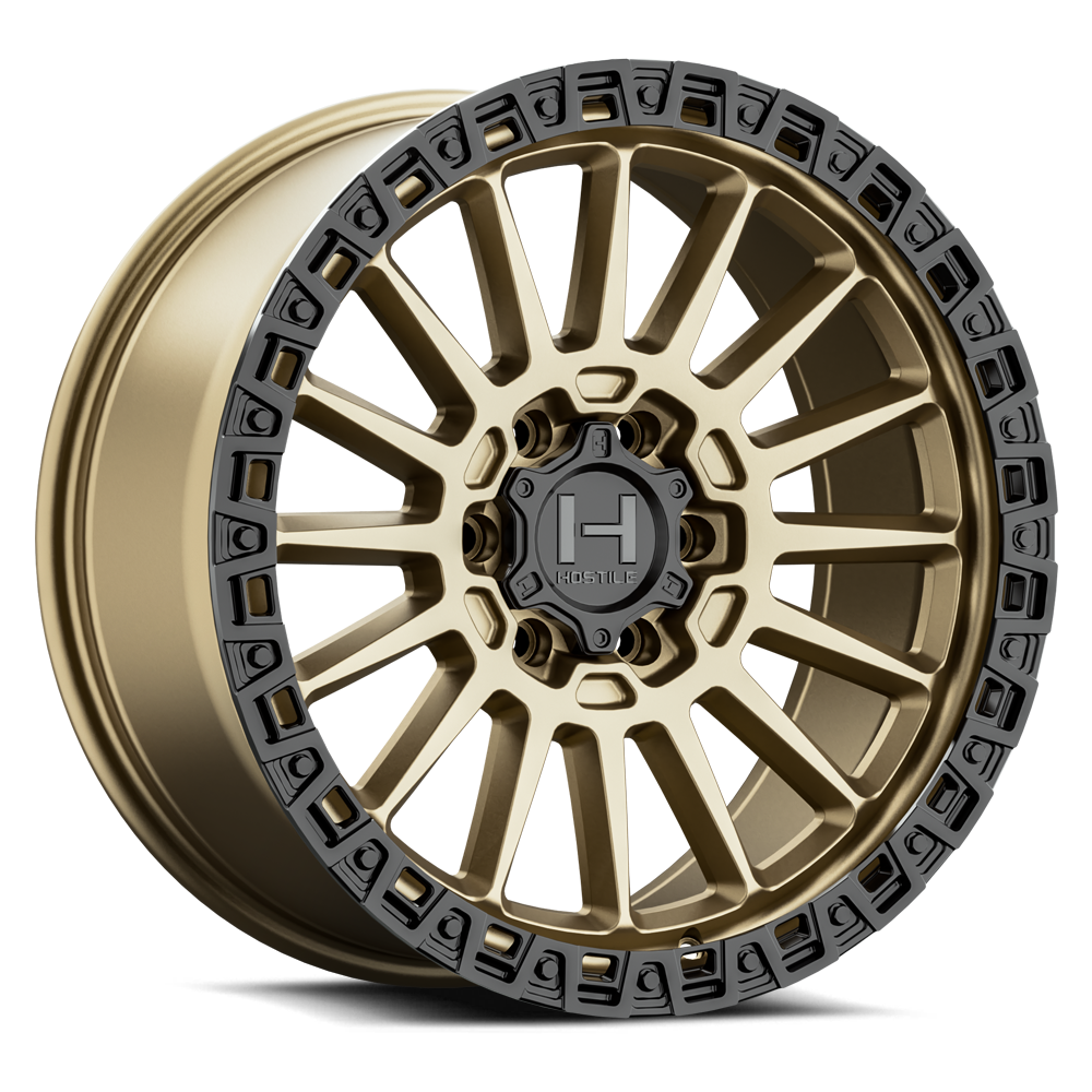 17x9 hostile wheels h137 battle bronze wheel 6x5.5 bolt pattern 12mm offset