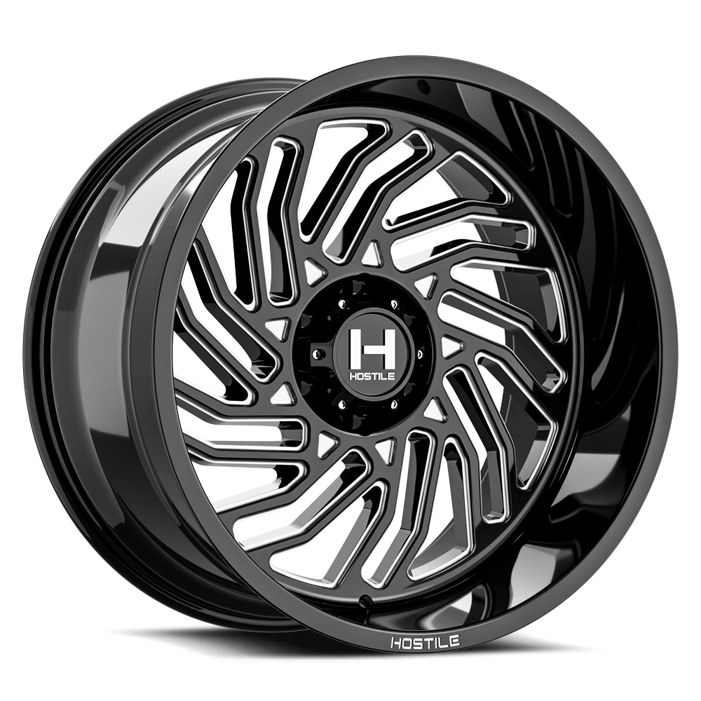 20x10 hostile wheels h140 twister blade cut wheel 6x5.5 bolt pattern 19mm offset