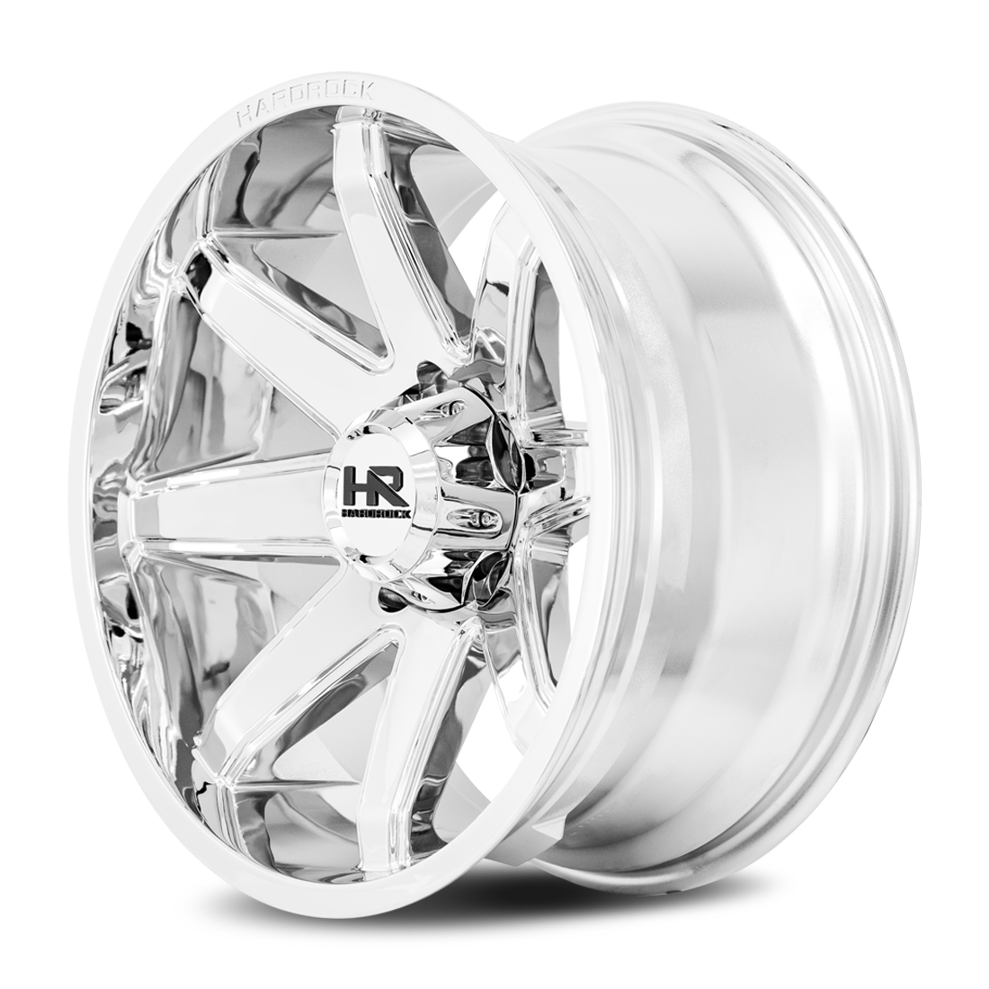 20x10 Hardrock Offroad H502 Painkiller XPosed Chrome Wheel 6x5.5 Bolt Pattern -19mm Offset
