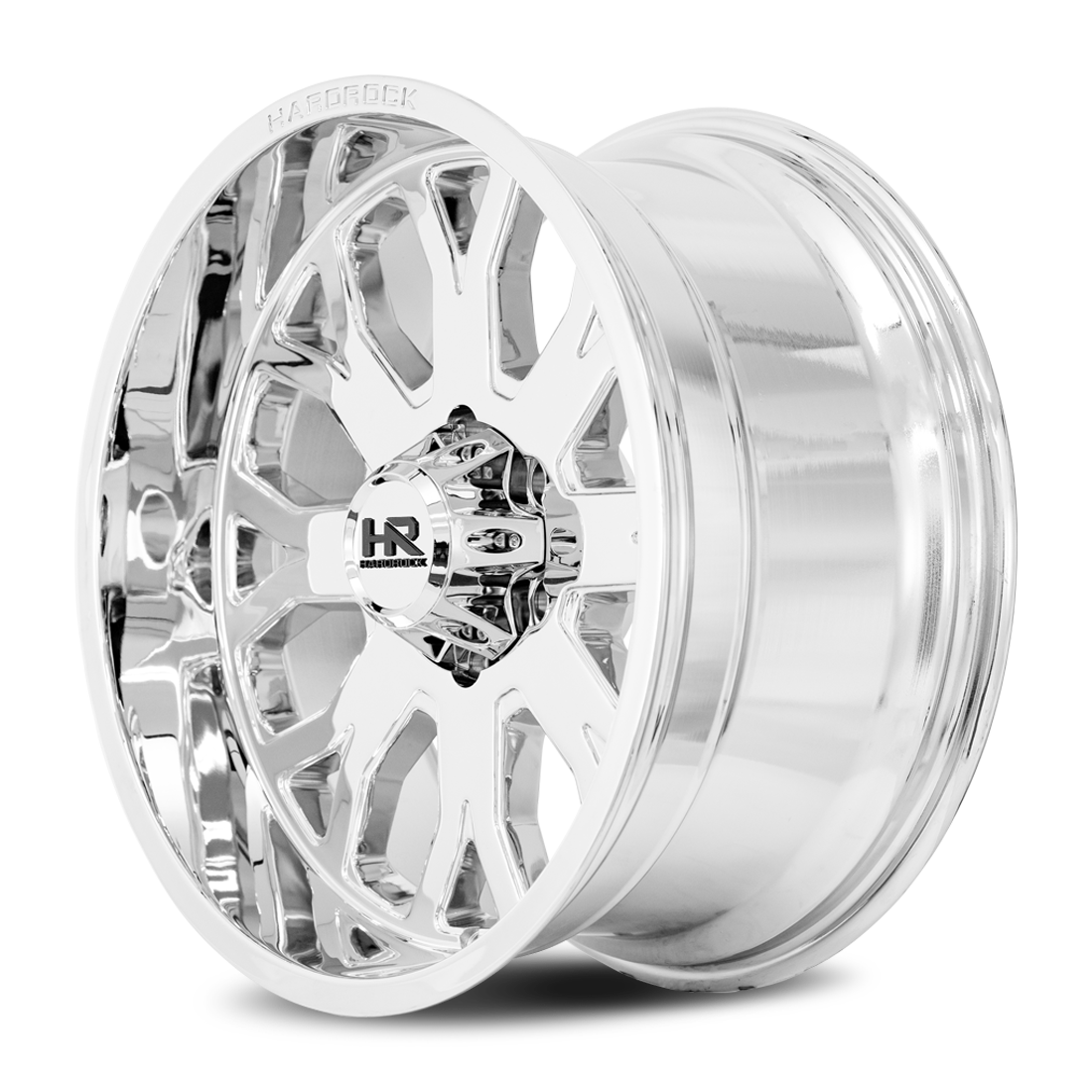 20x10 Hardrock Offroad H504 Slammer XPosed Chrome Wheel 6x5.5 Bolt Pattern -19mm Offset