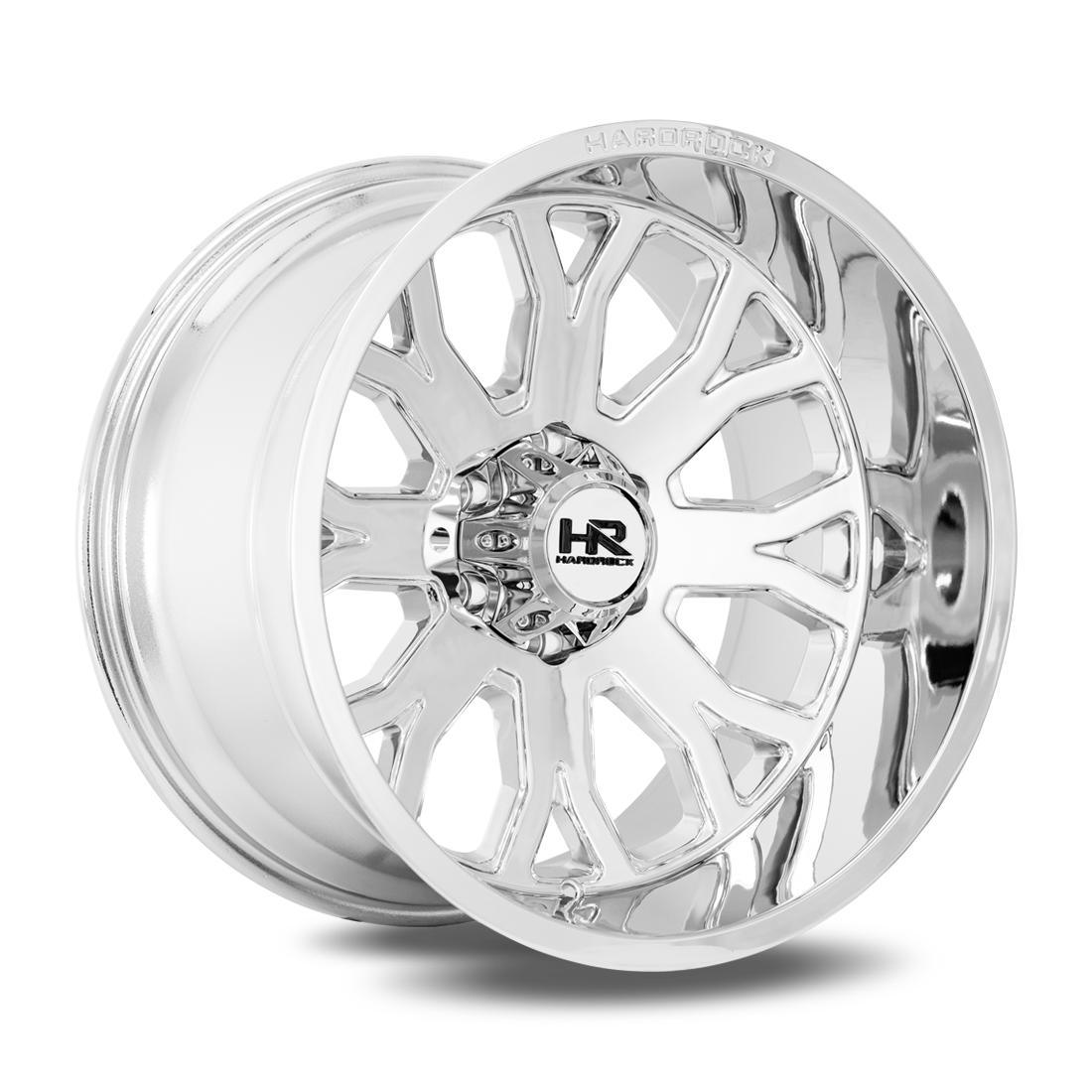 20x12 Hardrock Offroad H504 Slammer XPosed Chrome Wheel 6x5.5 Bolt Pattern -44mm Offset