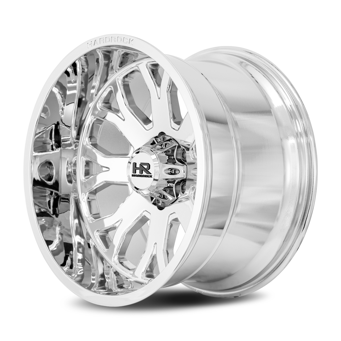 20x12 Hardrock Offroad H504 Slammer XPosed Chrome Wheel 6x5.5 Bolt Pattern -44mm Offset