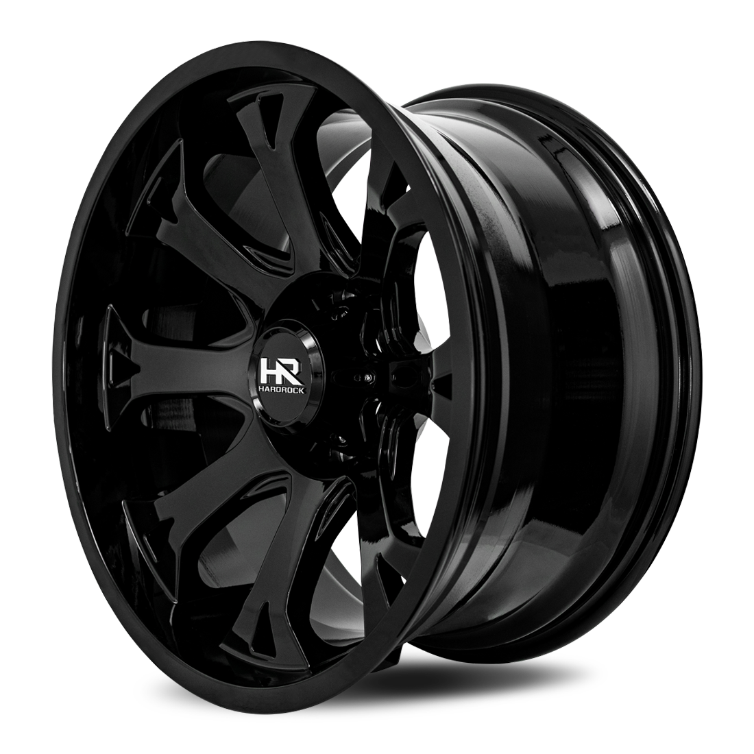 20x12 Hardrock Offroad H505 BloodShot Xposed Gloss Black Wheel 6x5.5 Bolt Pattern -44mm Offset