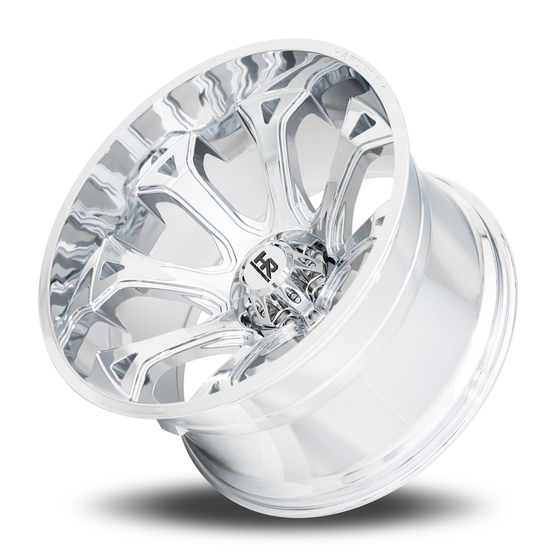 24x14 Hardrock Offroad H505 BloodShot Xposed Chrome Wheel 6x5.5 Bolt Pattern -76mm Offset