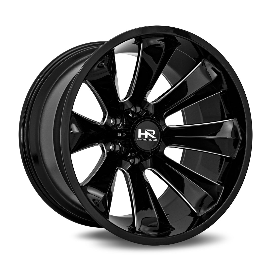 20x12 Hardrock Offroad H506 Xplosive Xposed Gloss Black Wheel 6x5.5 Bolt Pattern -44mm Offset