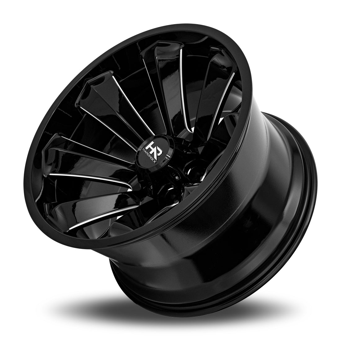 20x12 Hardrock Offroad H506 Xplosive Xposed Gloss Black Wheel 6x5.5 Bolt Pattern -44mm Offset