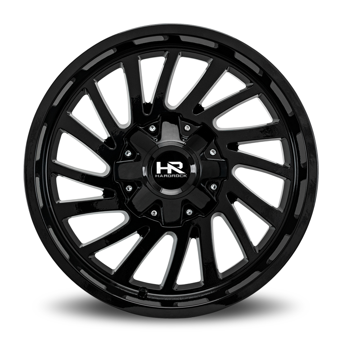 20x10 Hardrock Offroad H708 Overdrive Gloss Black Wheel 6x5.5 Bolt Pattern -19mm Offset