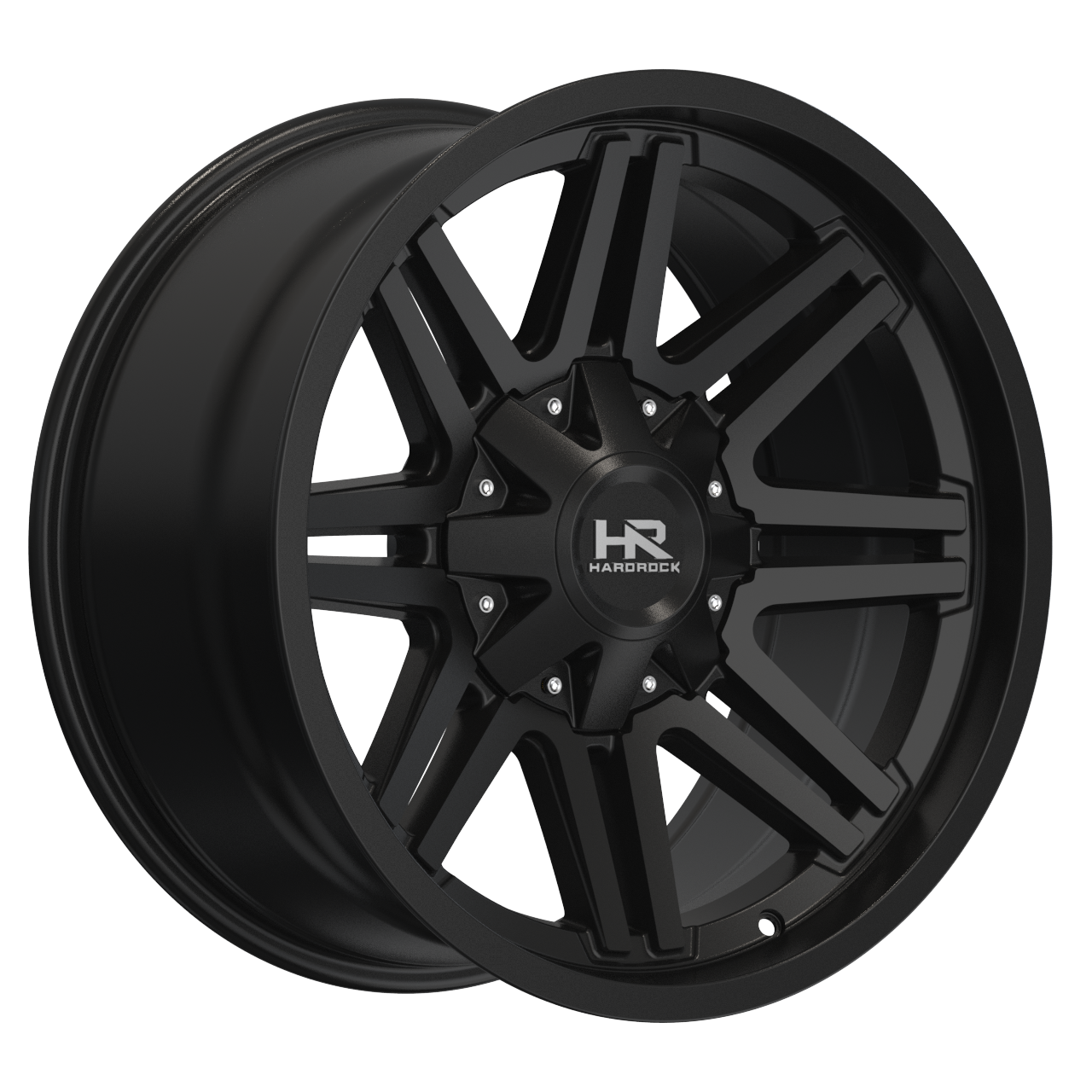 20x10 Hardrock Offroad H715 Warrior Gloss Black Wheel 6x5.5 Bolt Pattern -19mm Offset