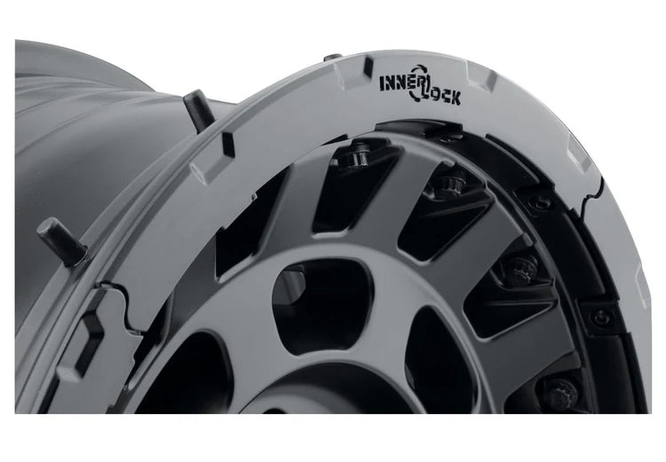 17x8.5 Icon Alloys Hammer Pro Satin Black Wheel 6x5.5 Bolt Pattern 0mm Offset