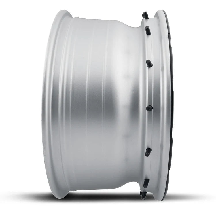 17x8.5 Icon Alloys Hammer Pro Silver Machined Wheel 6x5.5 Bolt Pattern 0mm Offset