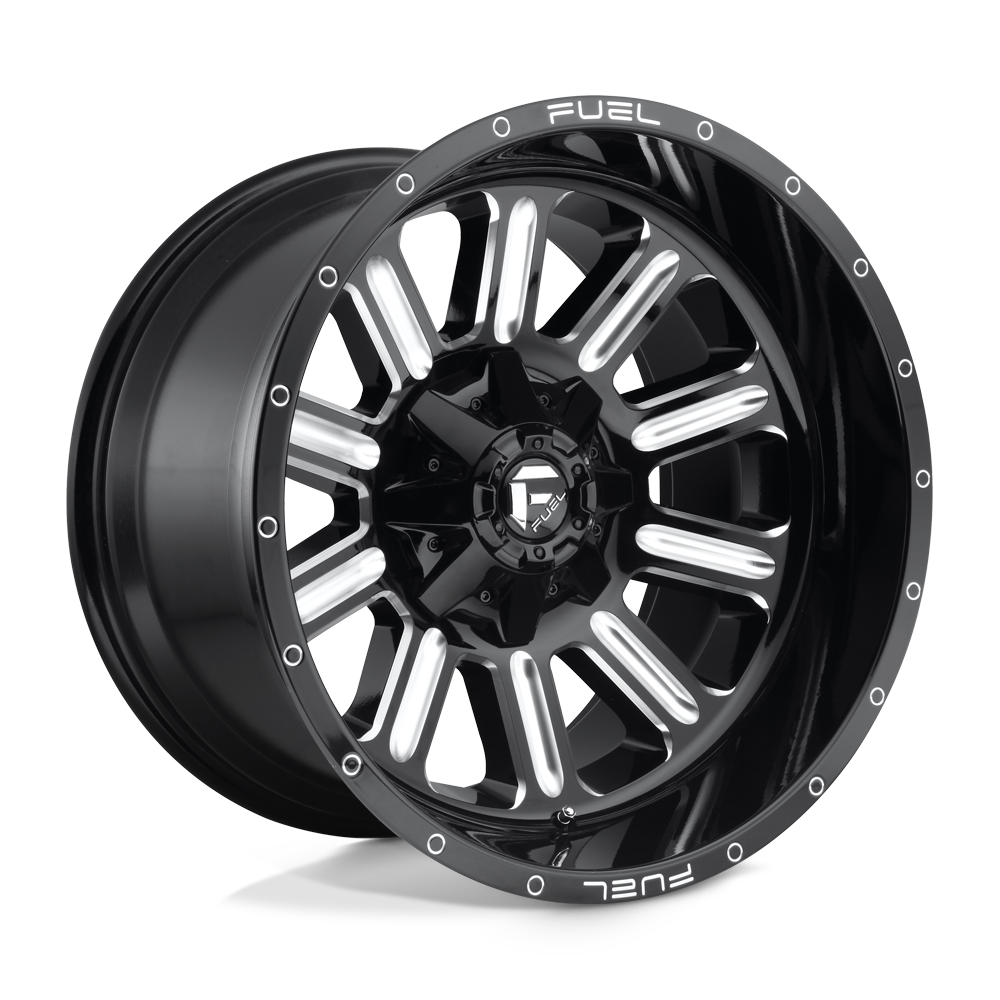 20x9 Fuel D620 Hardline Gloss Black Milled Wheel 6x5.5 Bolt Pattern 19 Offset