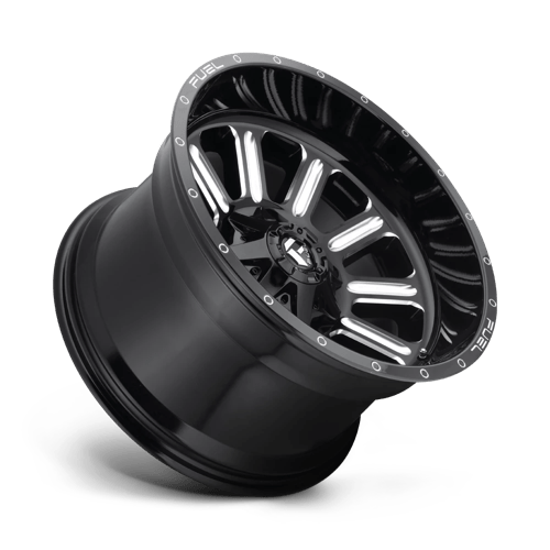 20x9 fuel off-road d620 hardline gloss black milled wheel 6x5.5 bolt pattern 2mm offset