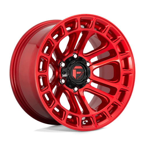 17x9 fuel off-road d719 heater candy red machined wheel 6x5.5 bolt pattern 12mm offset