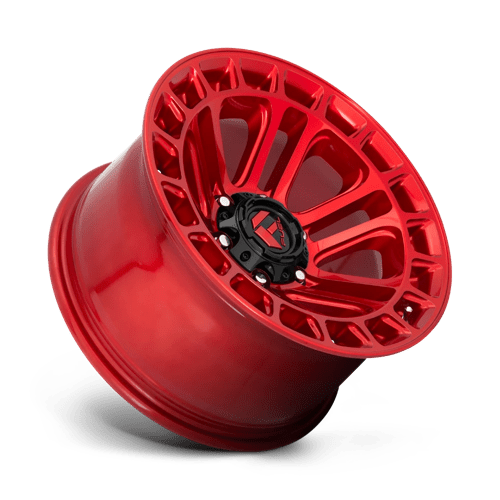 17x9 fuel off-road d719 heater candy red machined wheel 6x5.5 bolt pattern 12mm offset