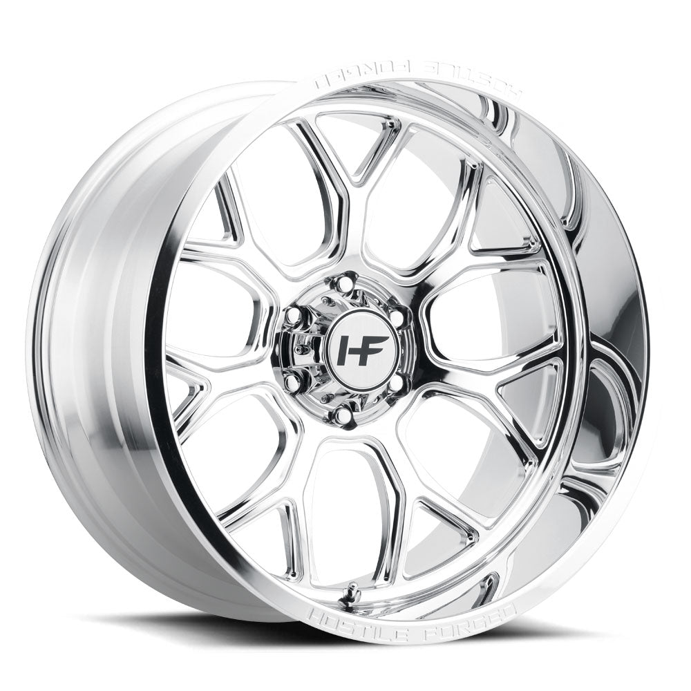 22x12 hostile wheels hf04 punisher full polish wheel 6x5.5 bolt pattern 44mm offset