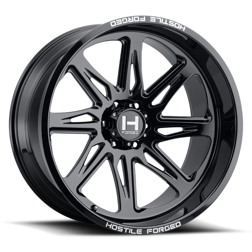 22x12 hostile wheels hf07 tomahawk gloss black wheel 6x5.5 bolt pattern 76mm offset