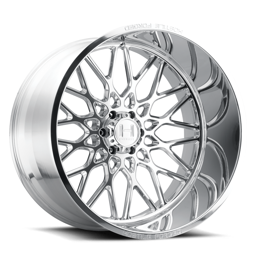 22x12 hostile wheels hf08 savage full polish wheel 6x5.5 bolt pattern 44mm offset