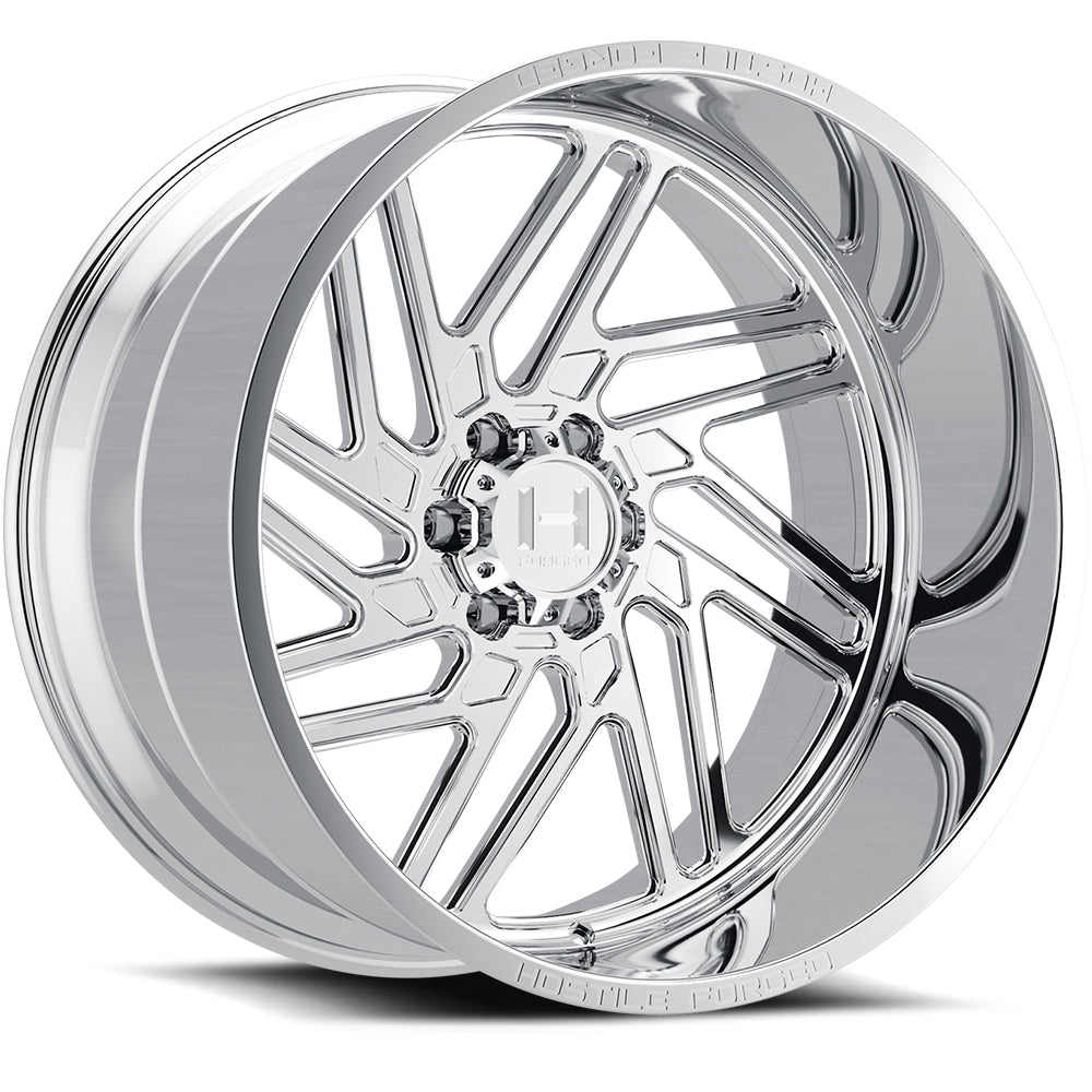 22x12 hostile wheels hf116 jigsaw polished wheel 6x5.5 bolt pattern 101mm offset