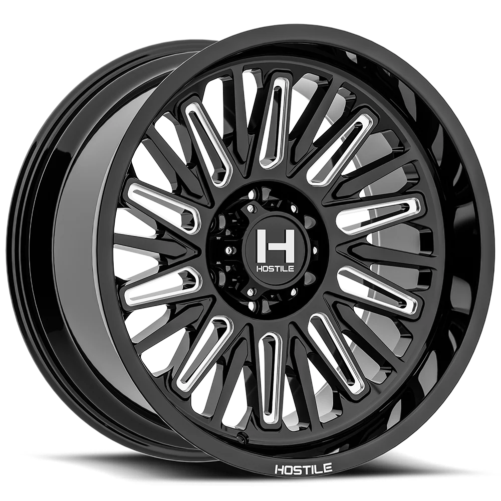22x10 hostile wheels h143 rampage blade cut wheel 6x5.5 bolt pattern 25mm offset
