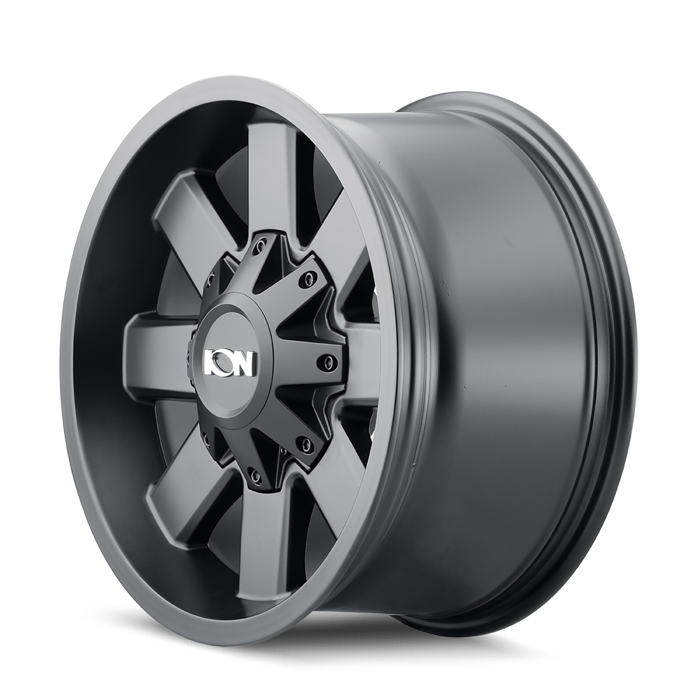17x9 ion alloy 141 satin black wheel 6x5.5 bolt pattern 13mm offset