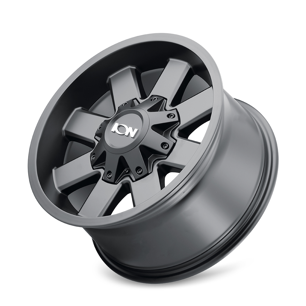 17x9 ion alloy 141 satin black wheel 6x5.5 bolt pattern 13mm offset