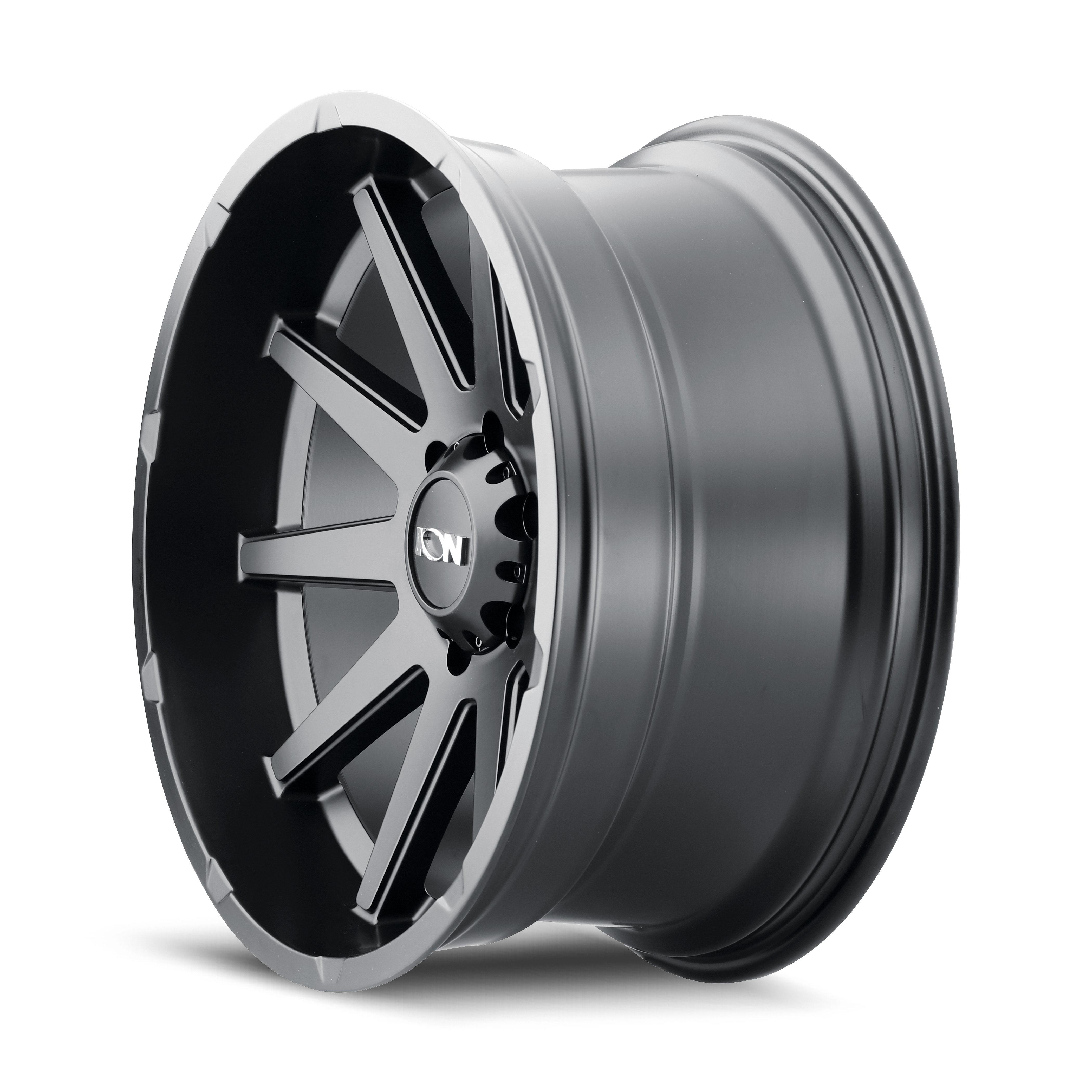 18x9 ion alloy 143 matte black wheel 6x5.5 bolt pattern 18mm offset