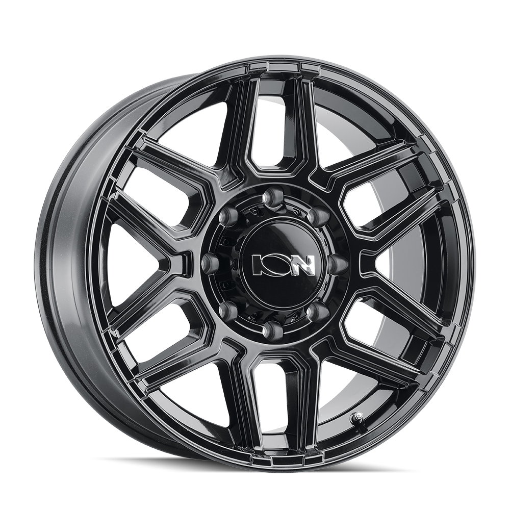 20x9 ion alloy 146 gloss black wheel 6x5.5 bolt pattern 0mm offset